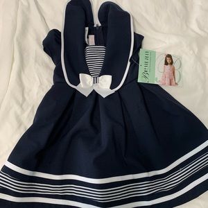 Navy Toddler sailor Dress
